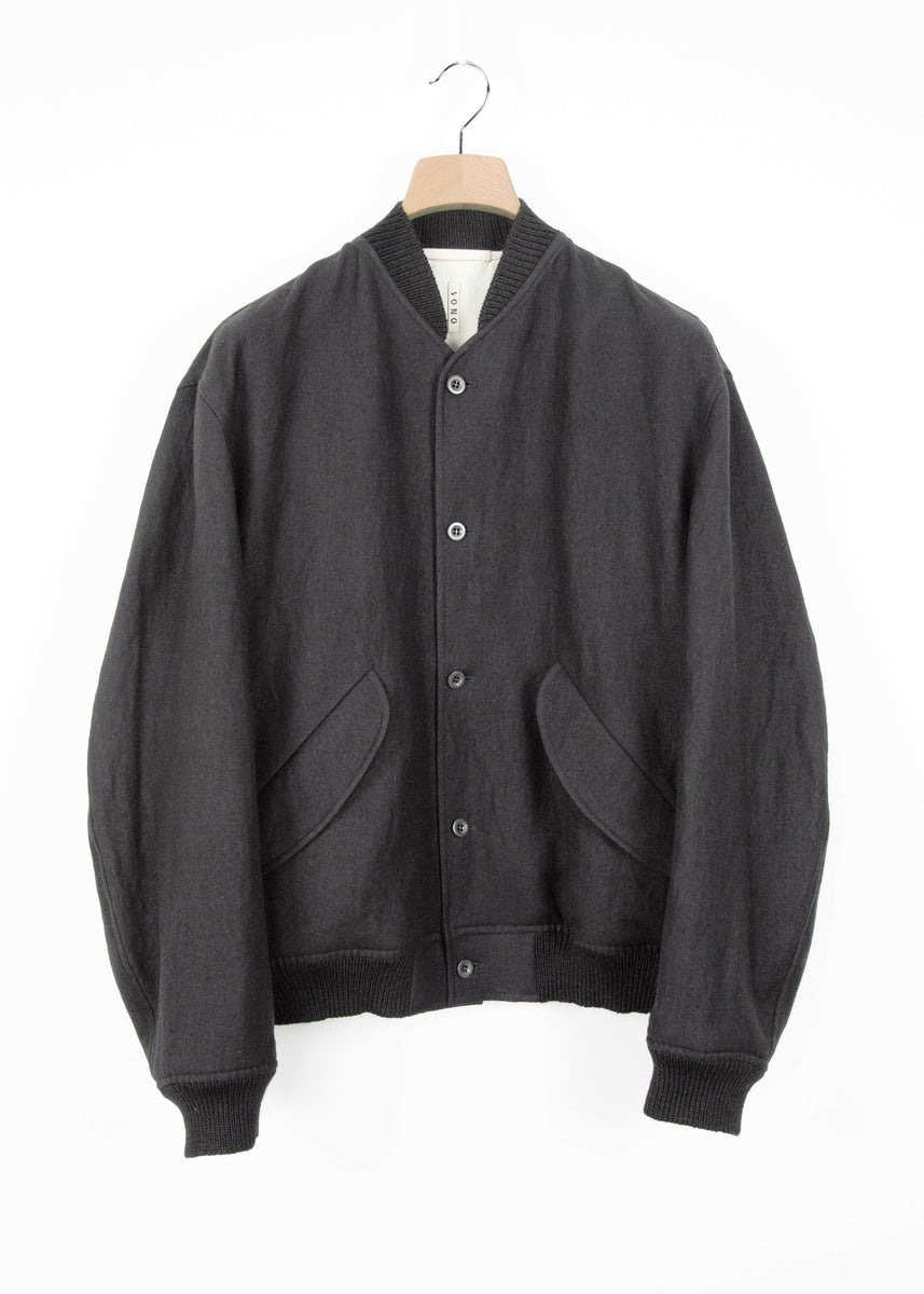 ジャケット・アウター vintage wool bomber jacket sullen ours OVERCOAT（オーバーコート）- MA-1 BOMBER JACKET IN WOOL SERGE