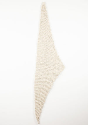 SAFRON Scarf | Knitted Wool Natural