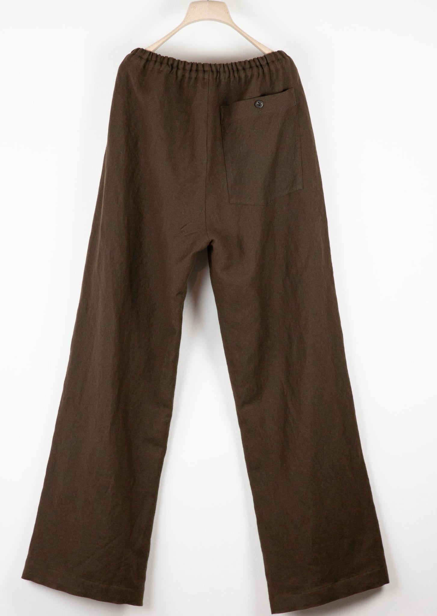 JUDE Joggers | Black Earth Wool-Linen