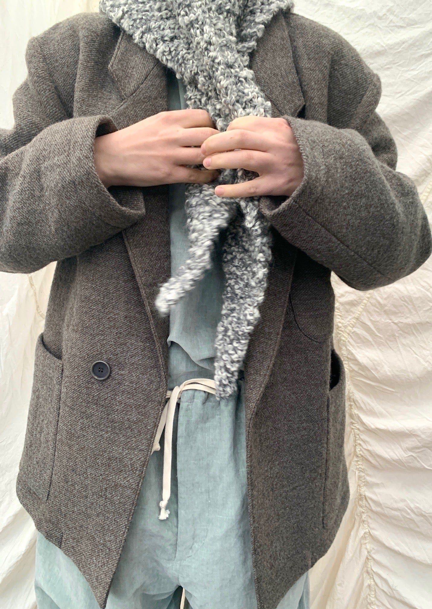 JURI Jacket | Mud Grey Wool | last one