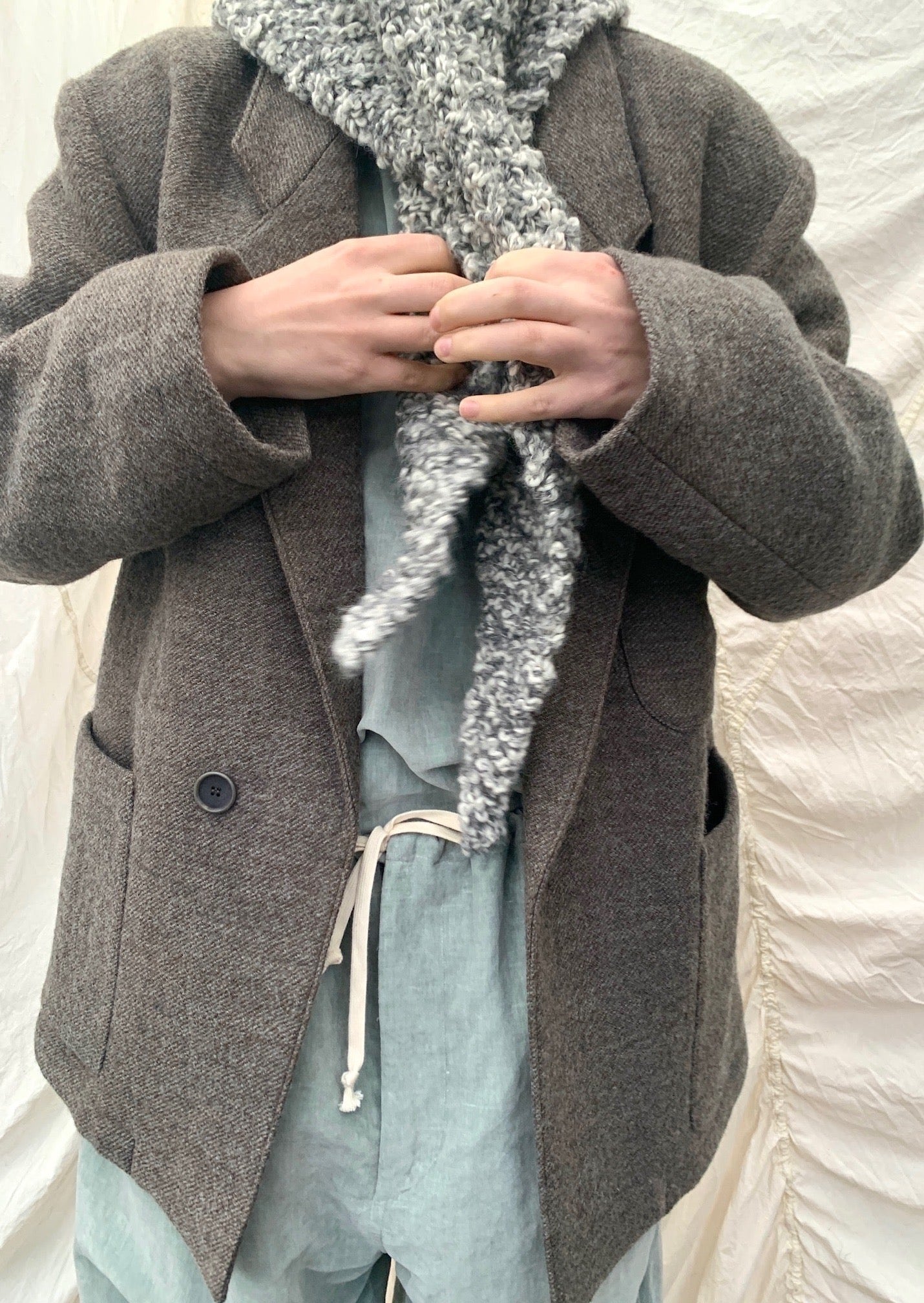 JURI Jacket | Mud Grey Wool