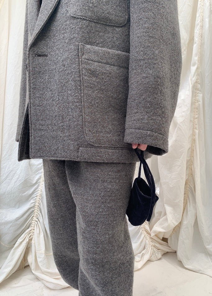 JURI Jacket | Mud Grey Wool | last one