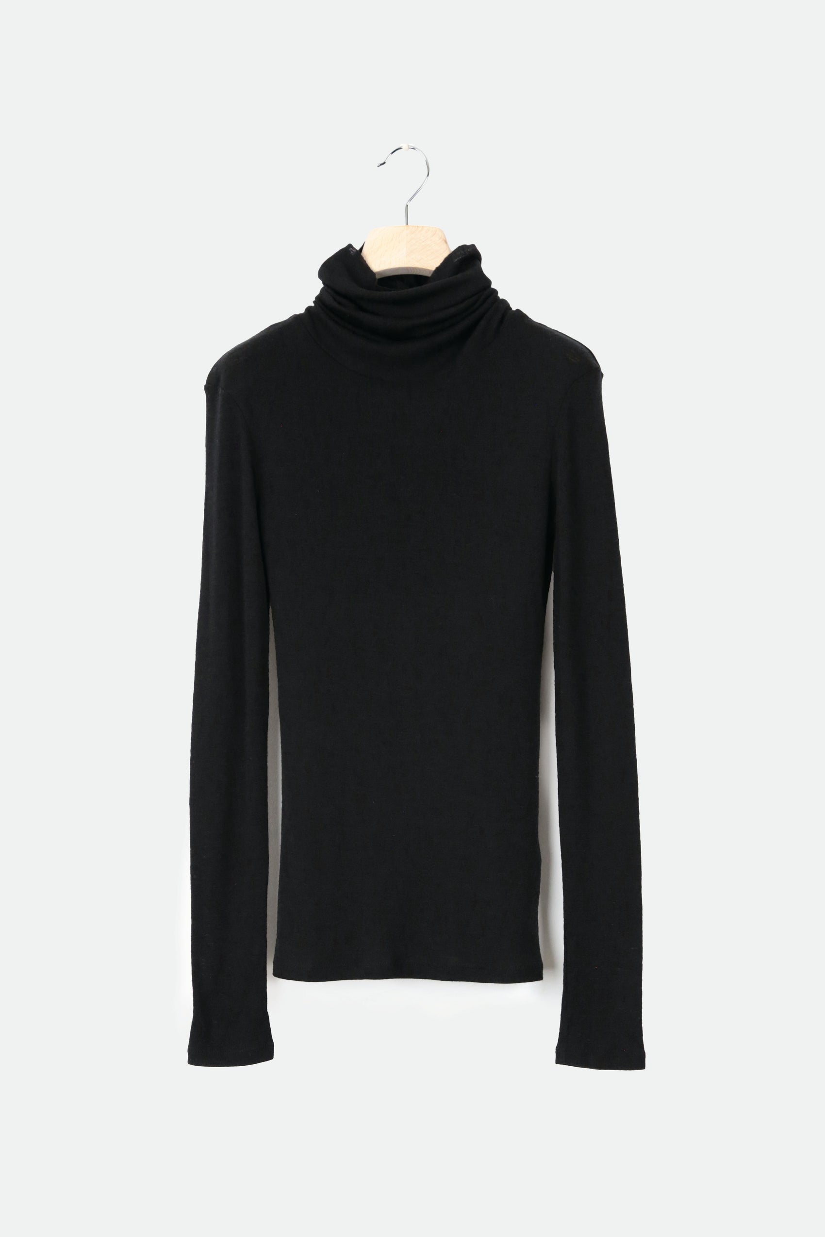 ROBERTA Rollneck | Black Wool