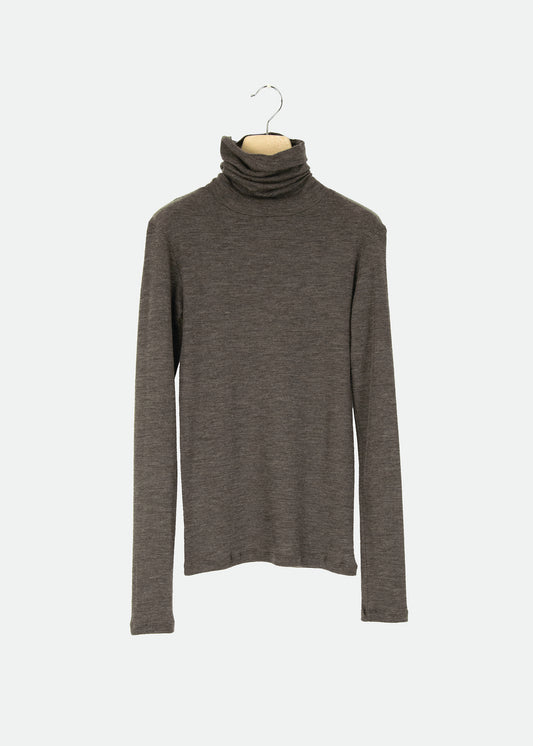 ROBERTA Rollneck | Charcoal Wool