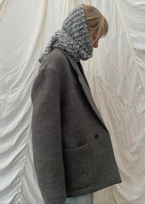 JURI Jacket | Mud Grey Wool | last one