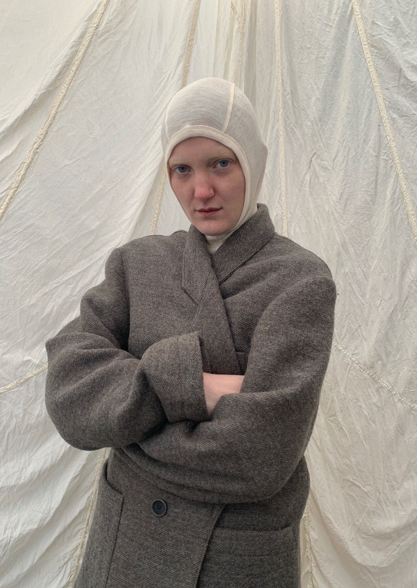 JURI Jacket | Mud Grey Wool | last one