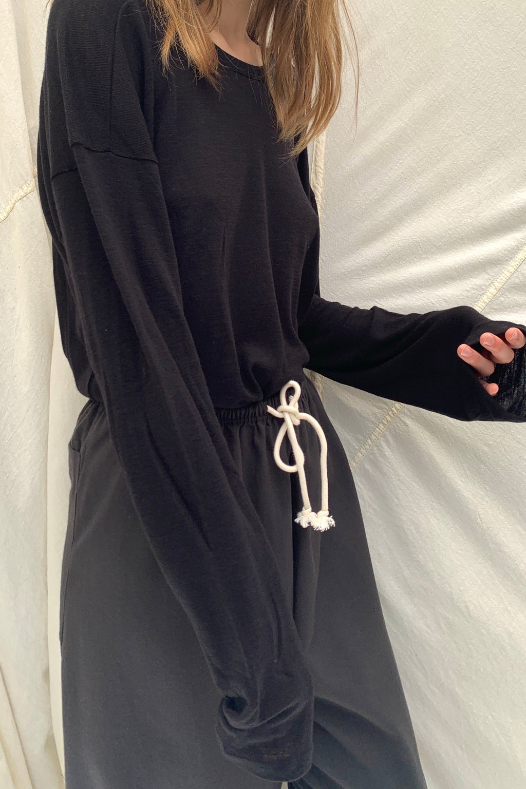 LUNO Longsleeve | Black Wool