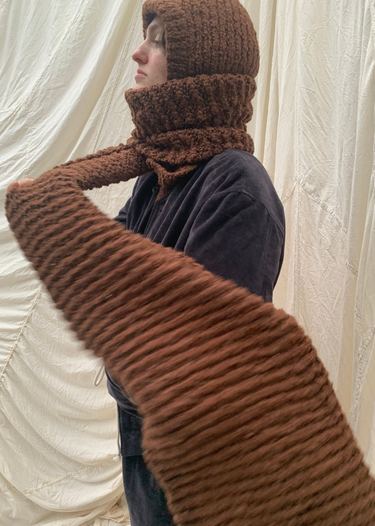SONO / KNITTED SAFRON SCARF｜ESTNATION ONLINE STORE｜エストネーション 公式通販
