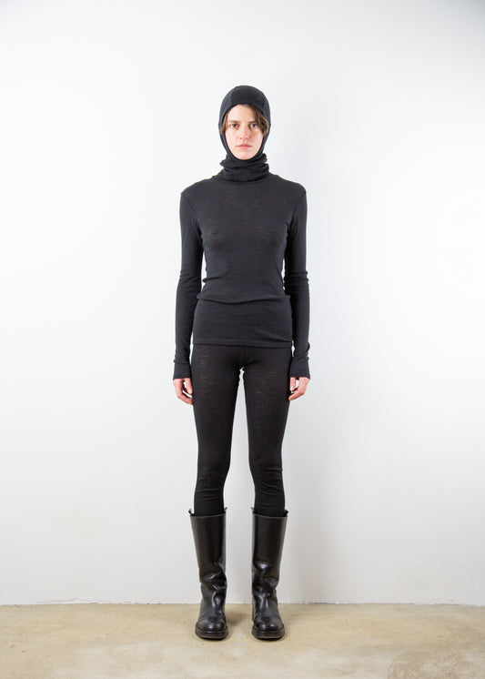 LUPO Leggings | Black Wool