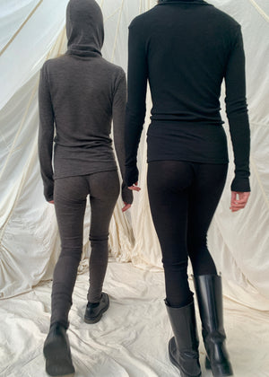 LUPO Leggings | Black Wool