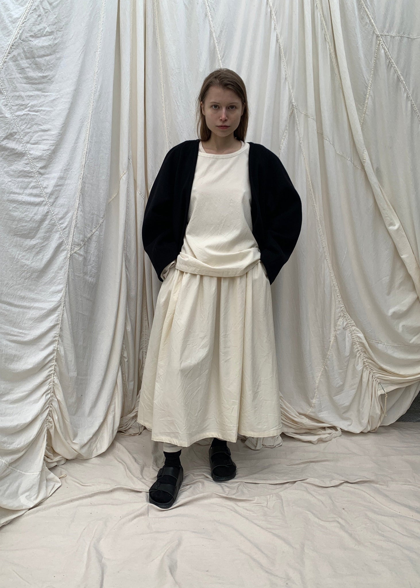 SKYE Skirt | Natural Wool