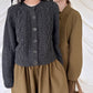 CANDY Cardigan | Charcoal
