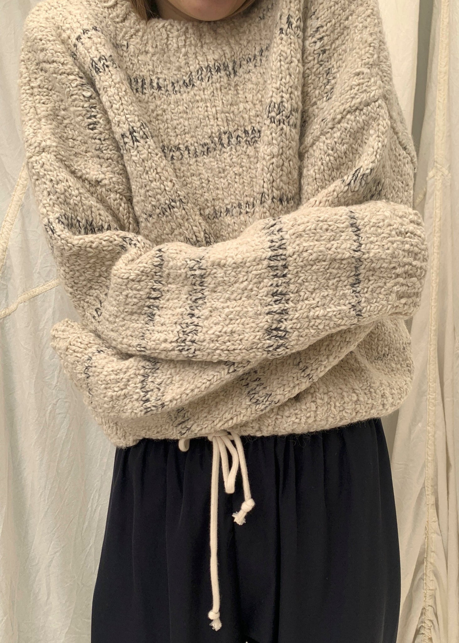 JOY Jumper | Natural Stripe | last one