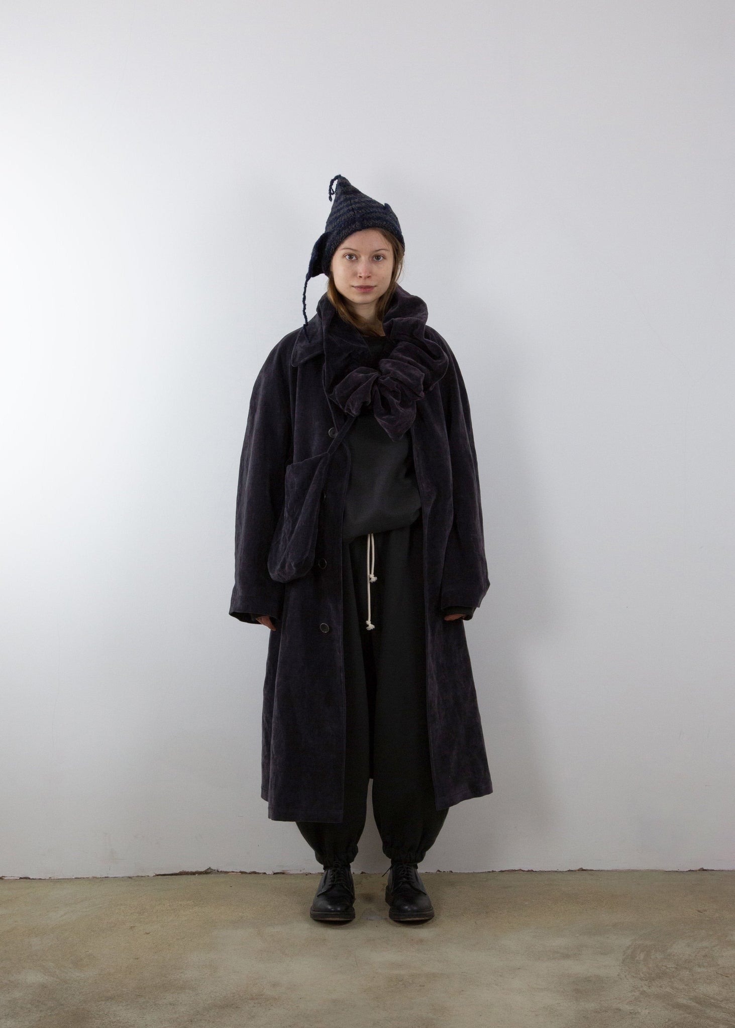 SCRUNCHIE Scarf | Charcoal Velvet | last one