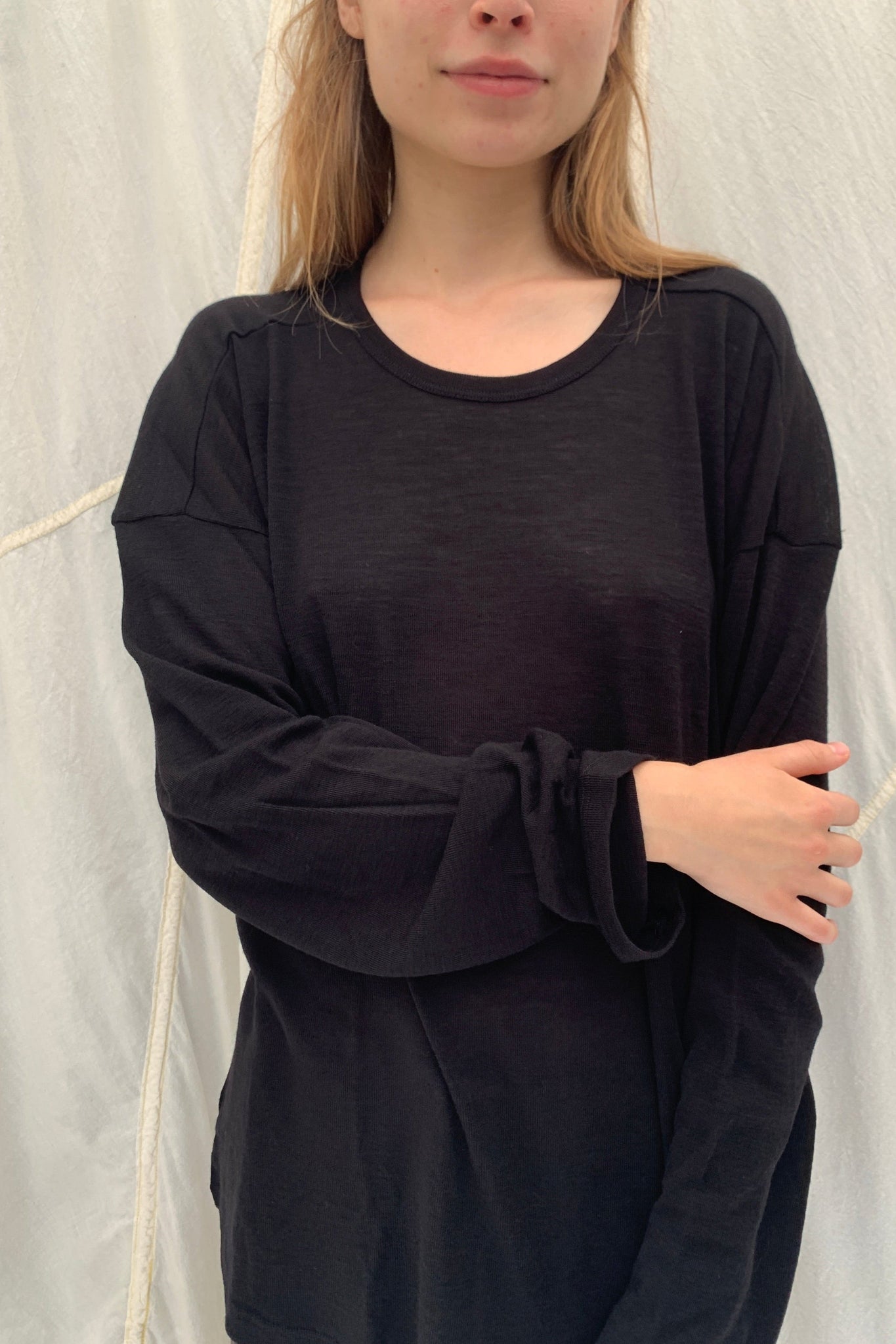 LUNO Longsleeve | Black Wool