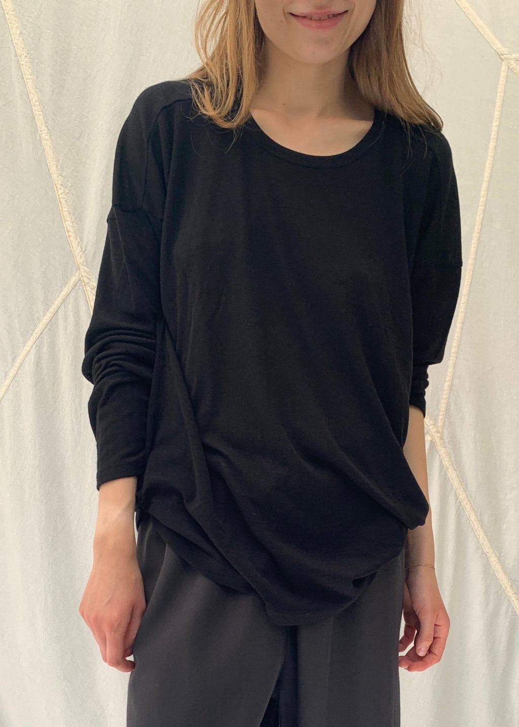 LUNO Longsleeve | Black Wool