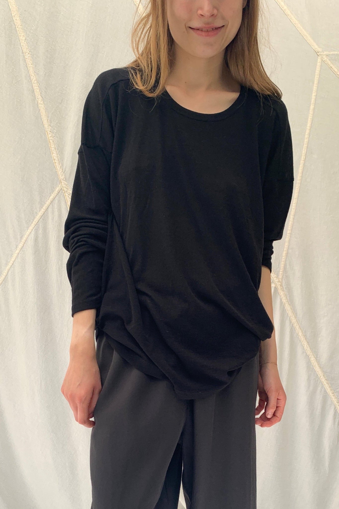 LUNO Longsleeve | Black Wool