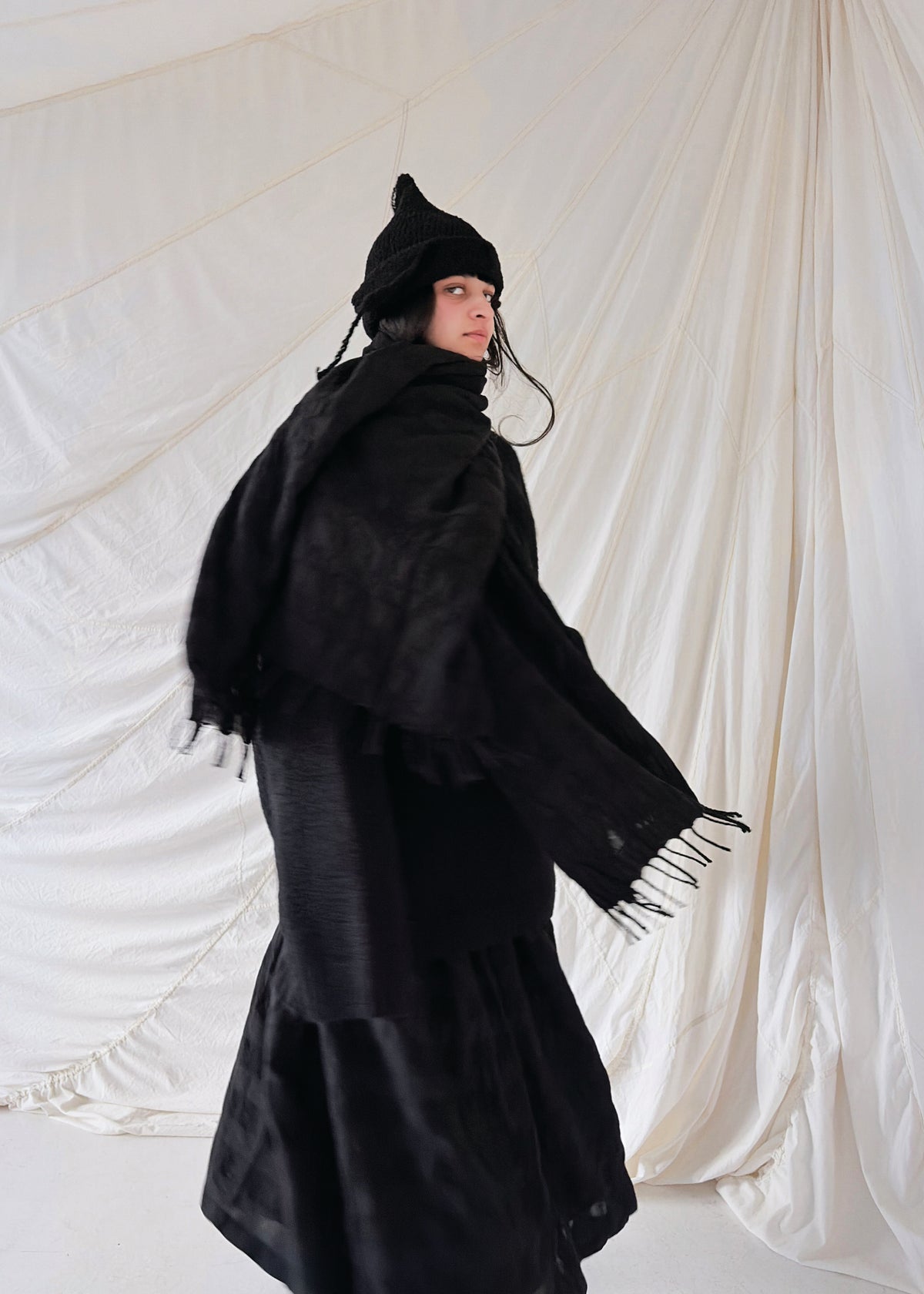 SELKIE Scarf | Blackonblack