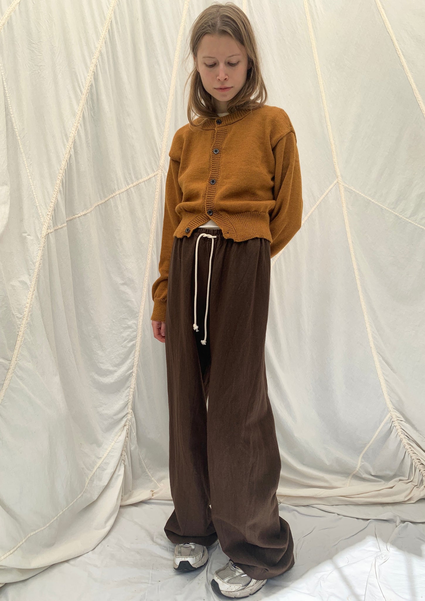 JUDE Joggers | Black Earth Wool-Linen