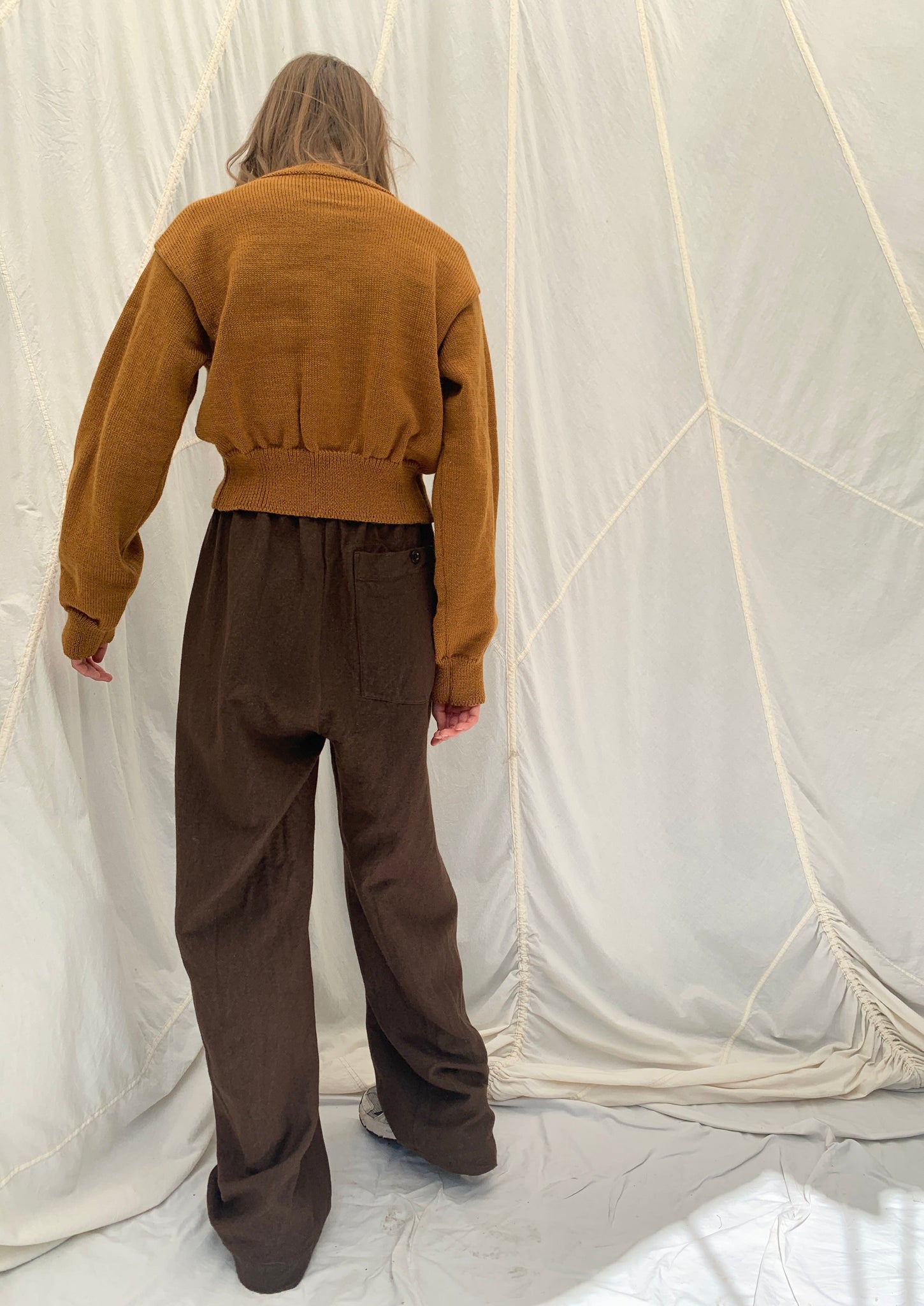 JUDE Joggers | Black Earth Wool-Linen