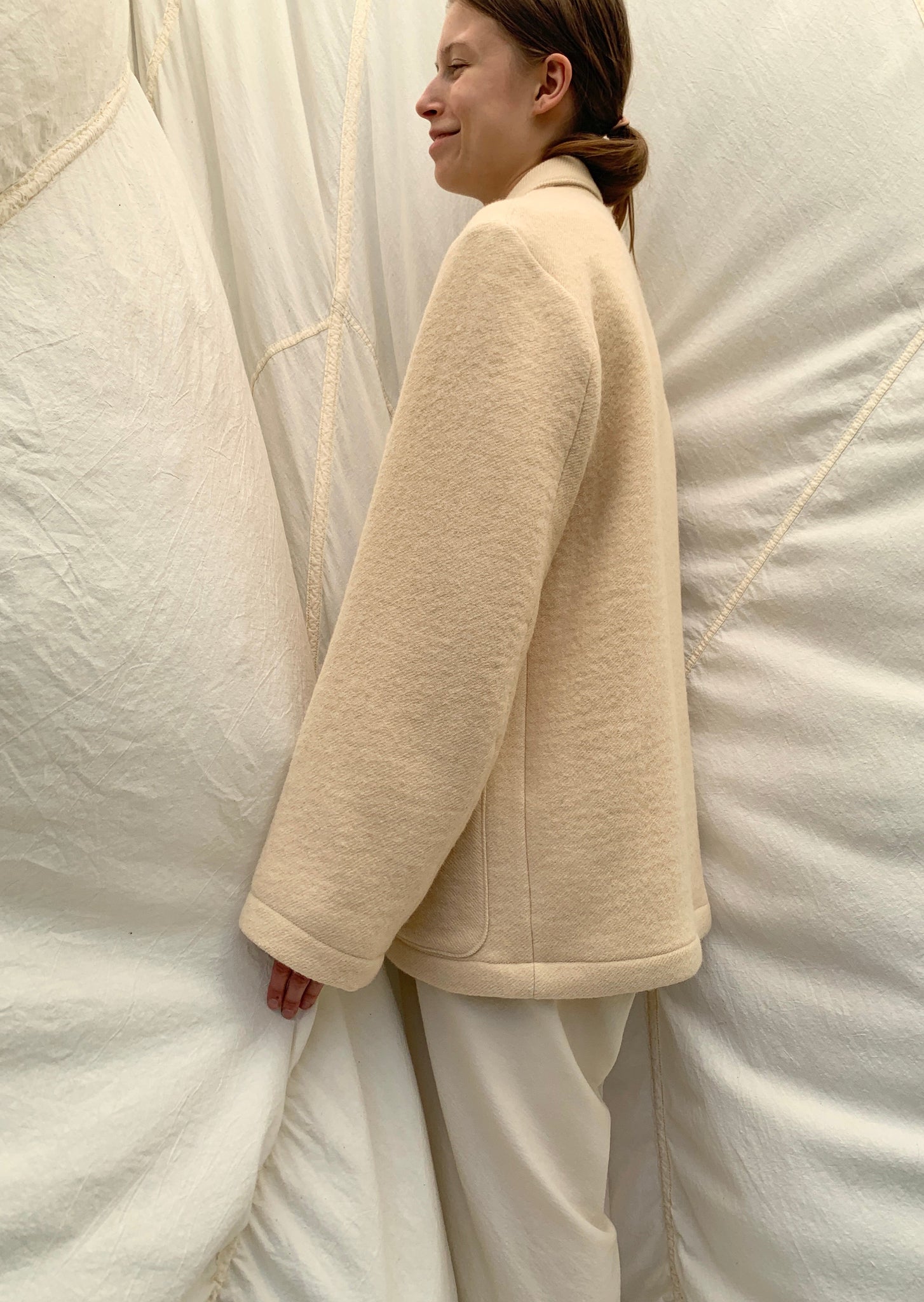 JURI Jacket | Natural Wool | last one