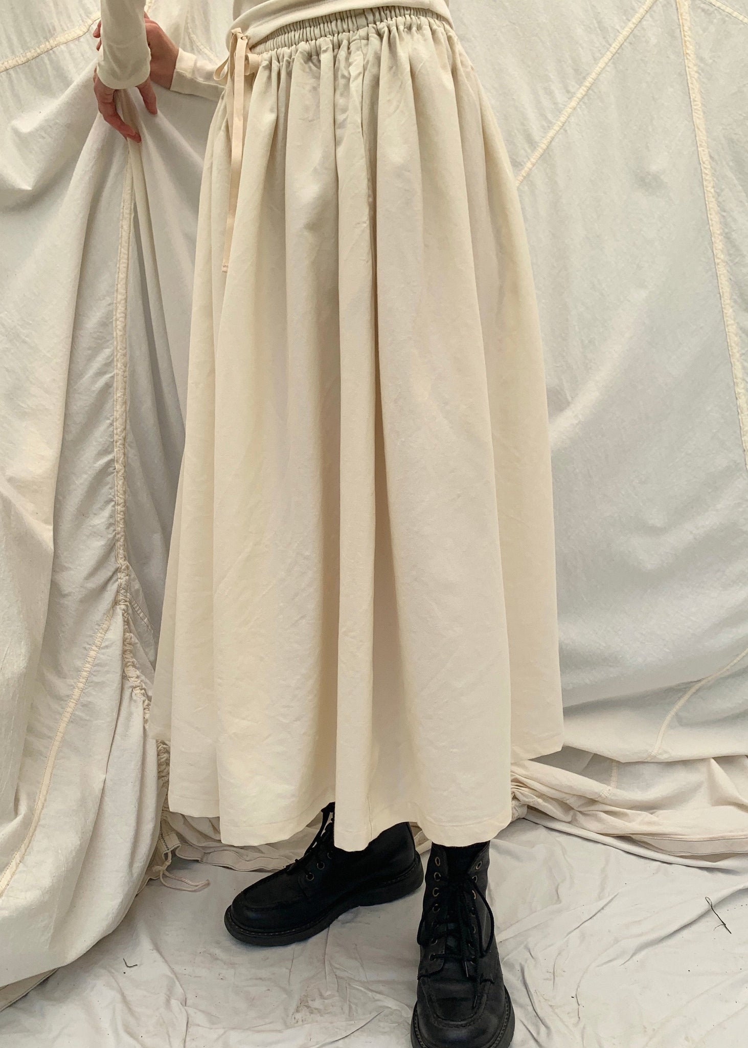 SKYE Skirt | Natural Wool