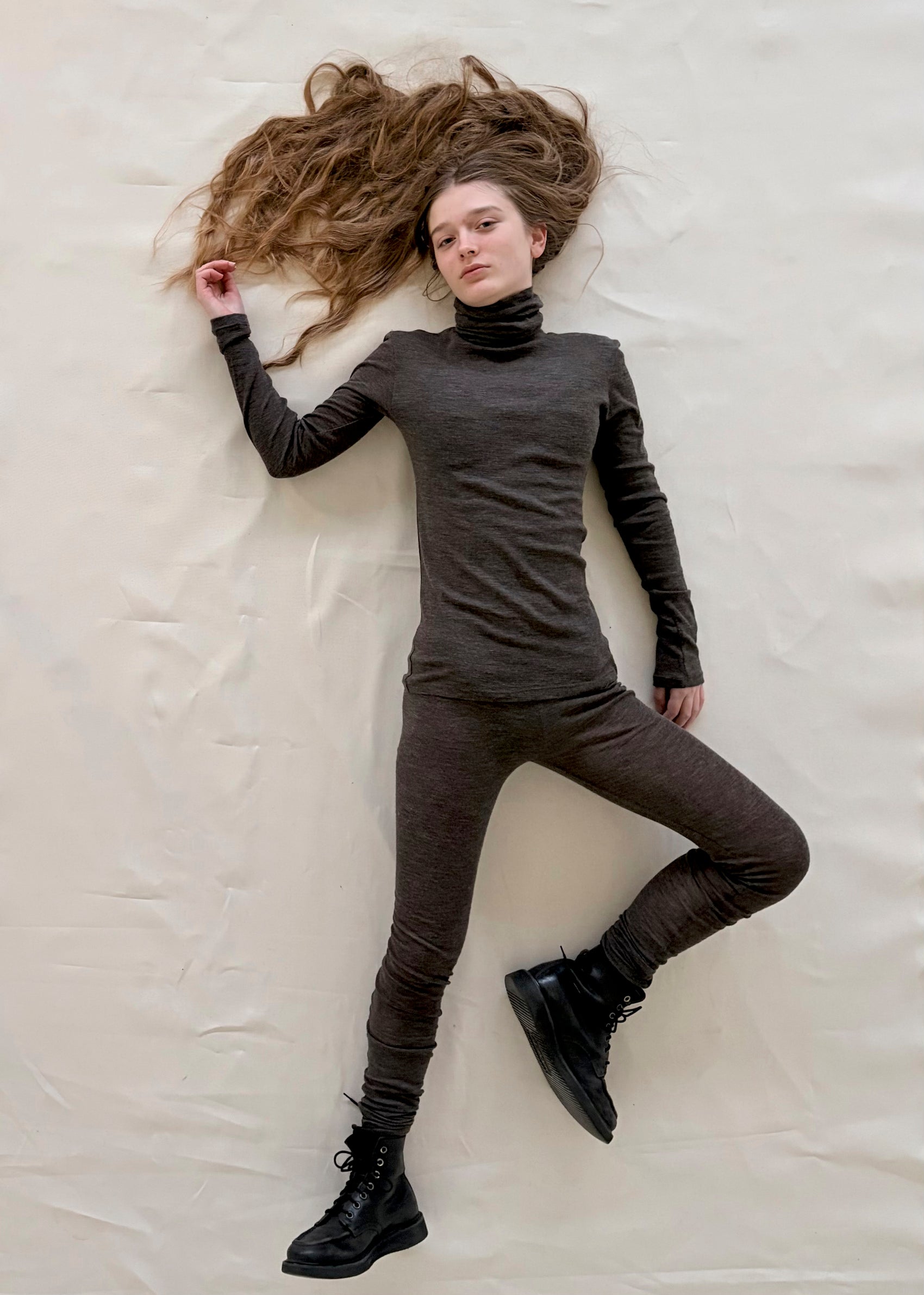 ROBERTA Rollneck | Charcoal Wool