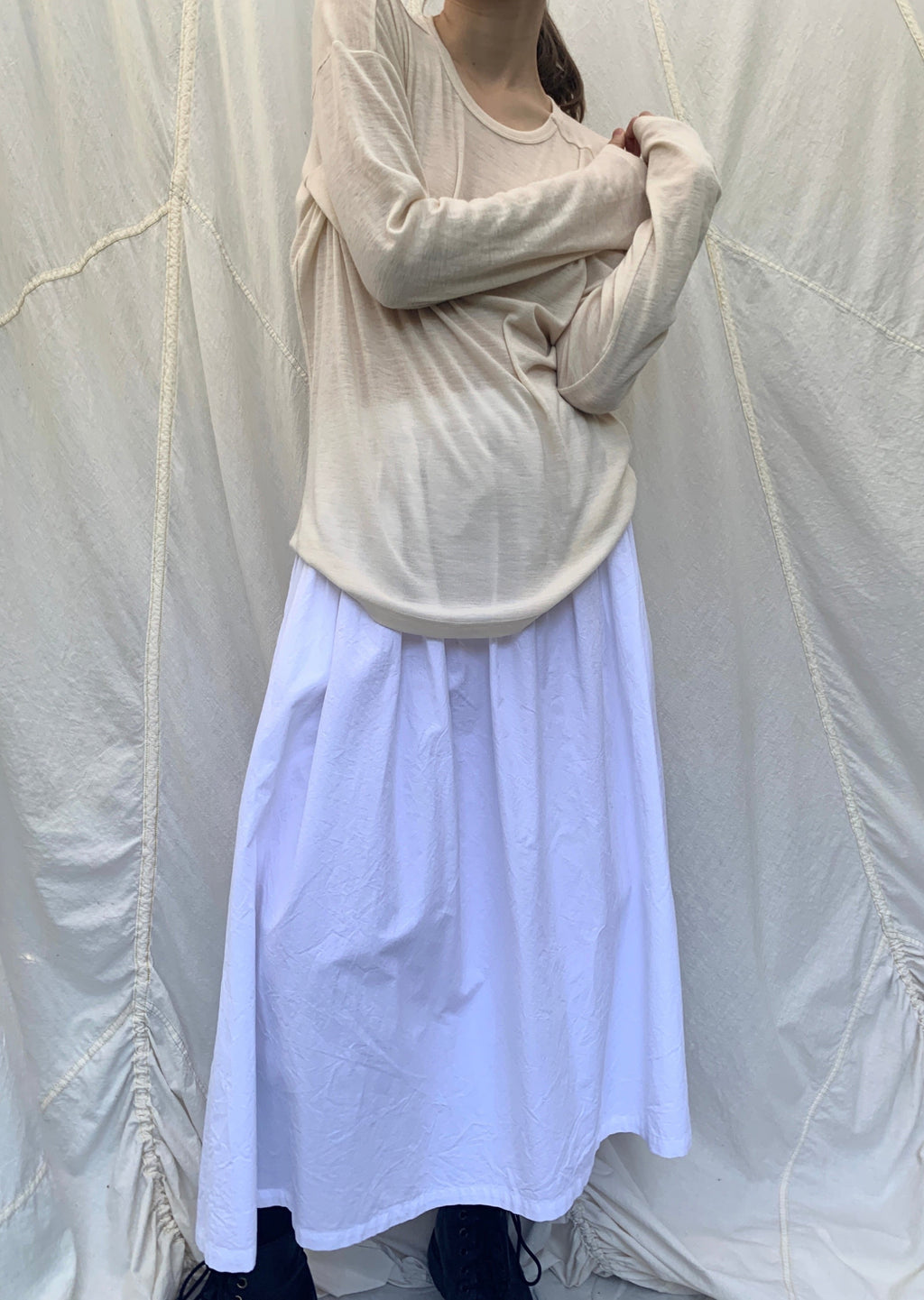 SKYE Skirt | White Cotton