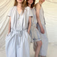DANTE Dress | Dusty Stripe Fine