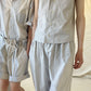 VICTOR Vest | Dusty Stripe Fine