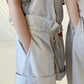 SHANTI Shorts | Dusty Stripe Wide