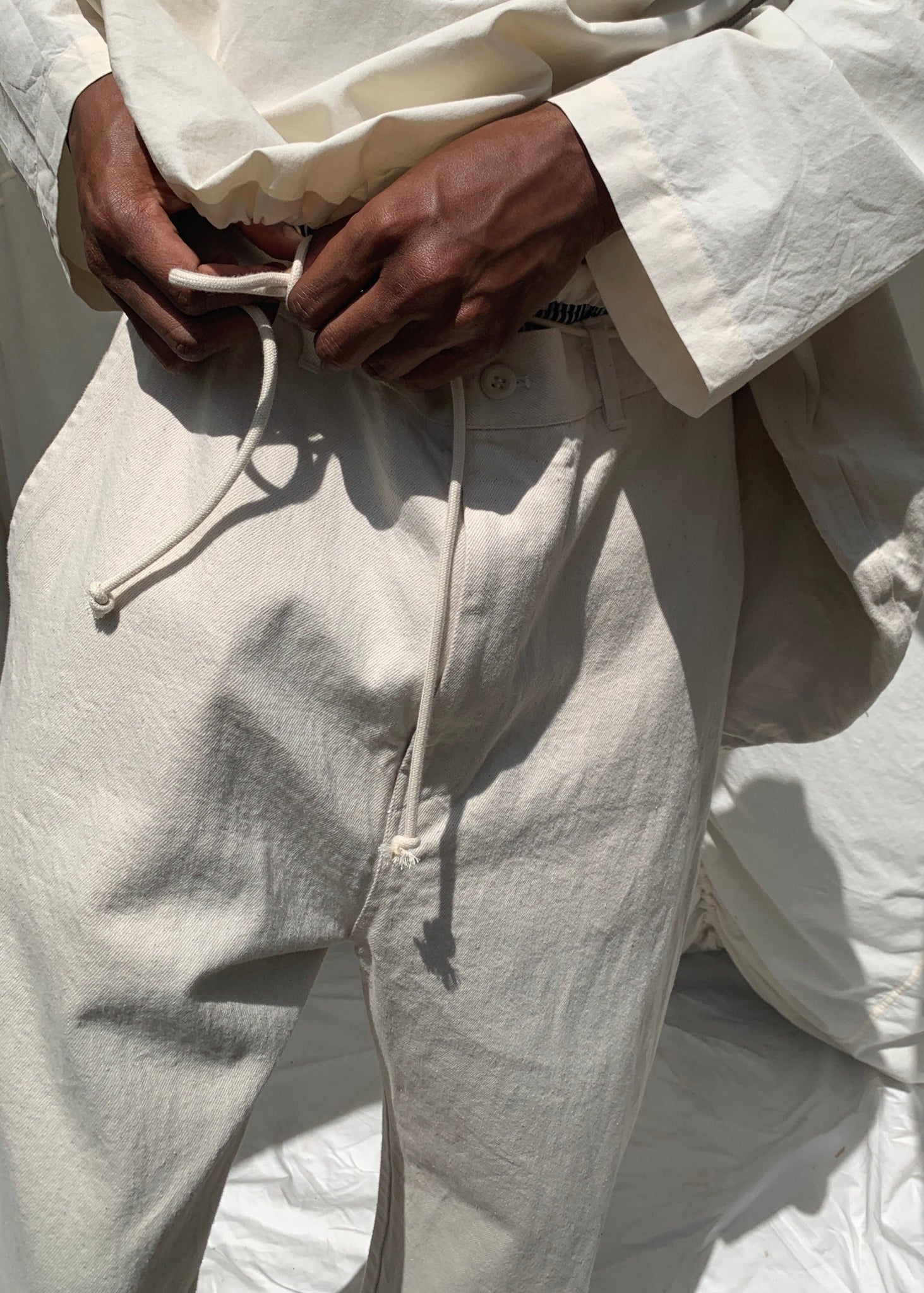 TIMOTHY Trousers | Natural Seeded Denim | last one