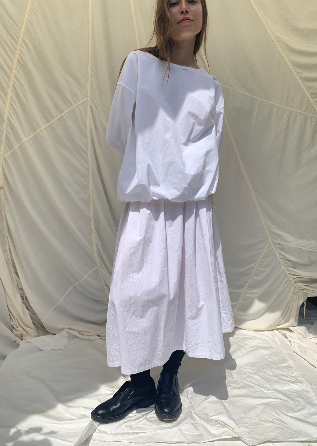 SKYE Skirt | White Cotton