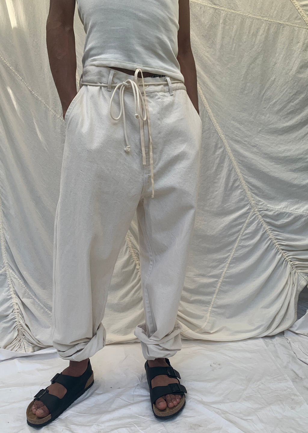 TIMOTHY Trousers | Natural Seeded Denim