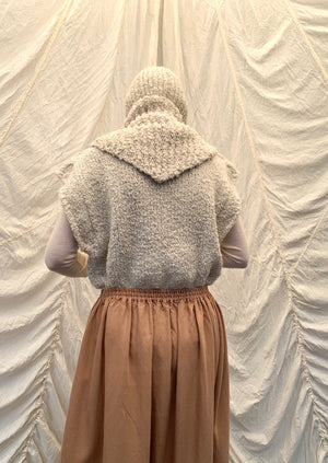 SAFRON Scarf | Knitted Wool Natural