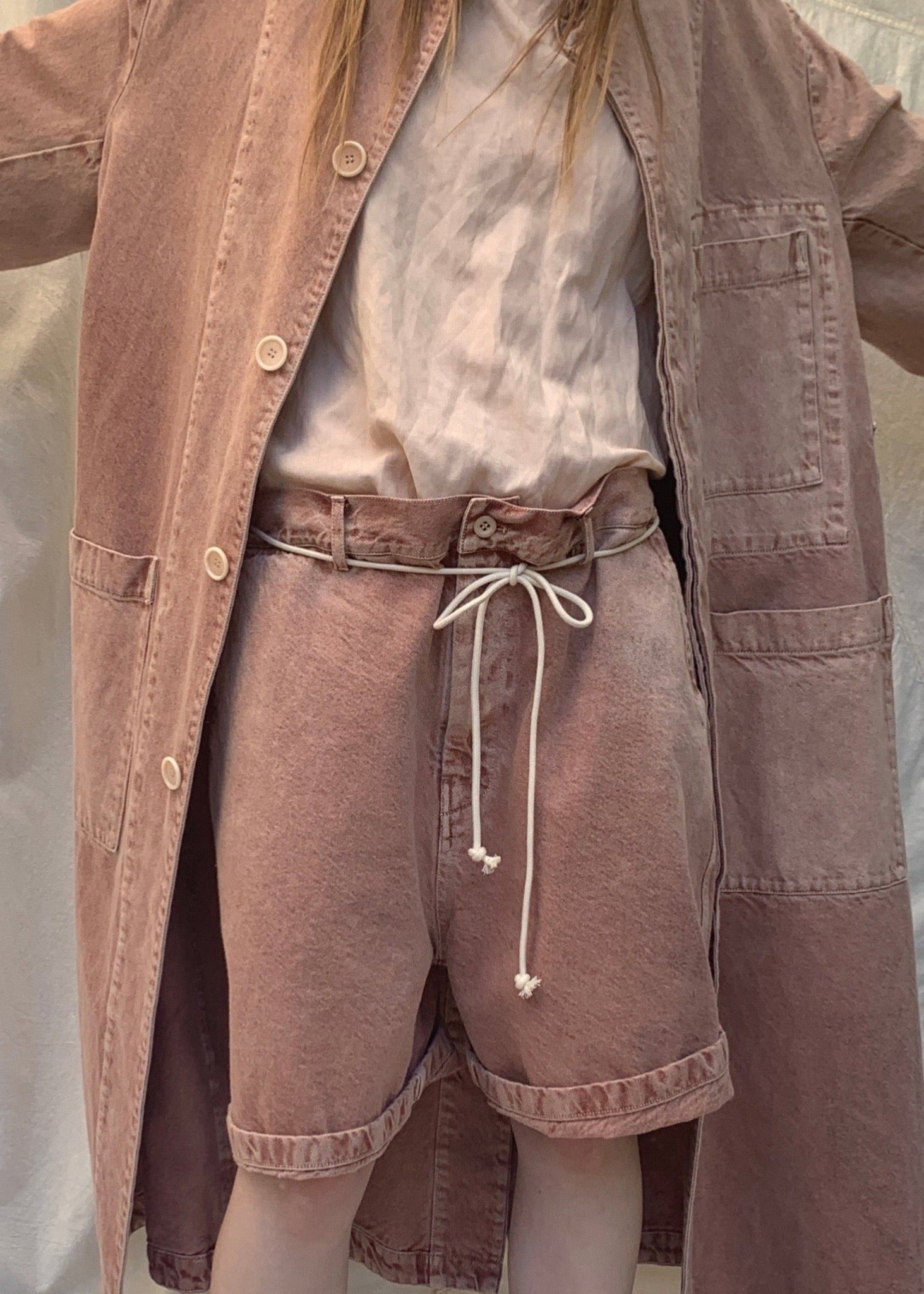 SHINE Shorts | Rose Clay Denim | last one