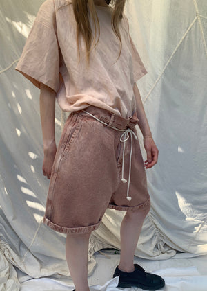 SHINE Shorts | Rose Clay Denim | last one