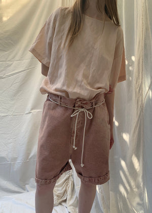 SHINE Shorts | Rose Clay Denim | last one