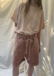 SHINE Shorts | Rose Clay Denim | last one