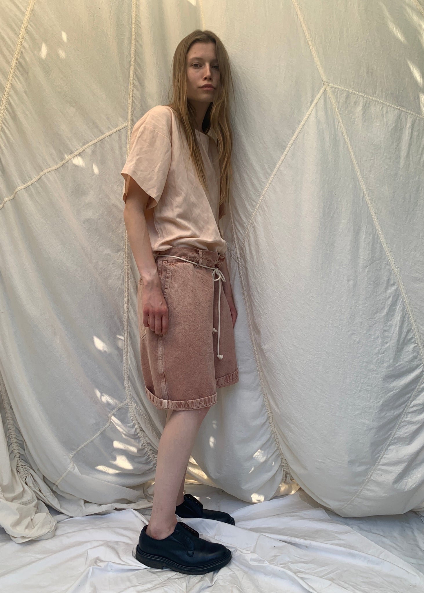 SHINE Shorts | Rose Clay Denim | last one