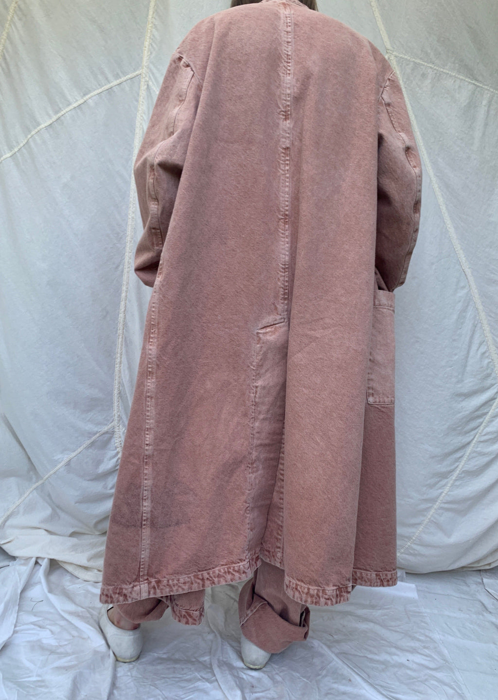 DELLA Dustercoat | Rose Clay Denim | last one