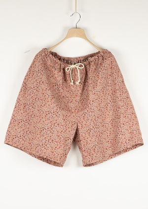 SHAN Shorts | Pink Floral Cotton