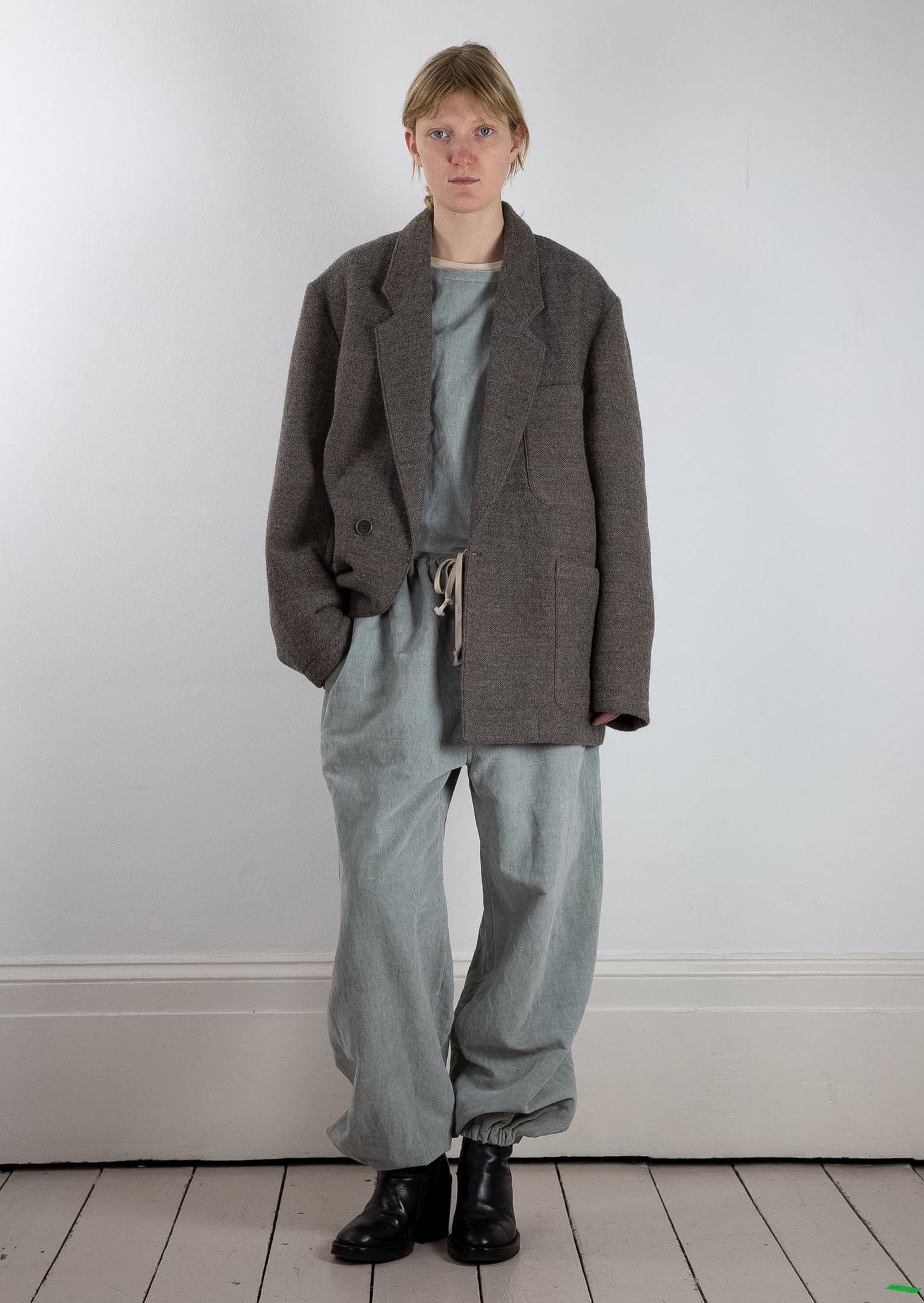 JURI Jacket | Mud Grey Wool | last one