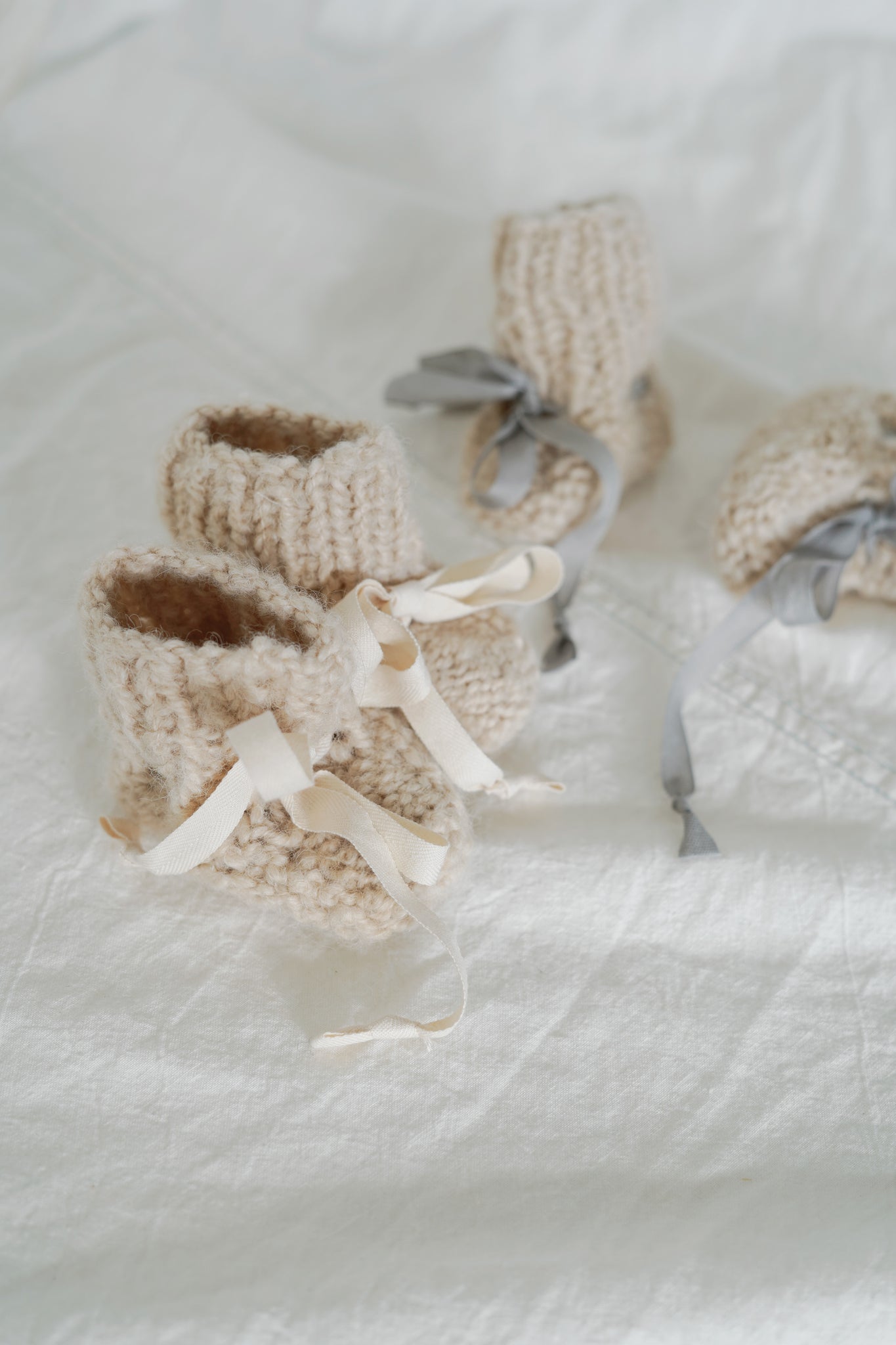 Baby Booties hand knitted  | 0-4 months