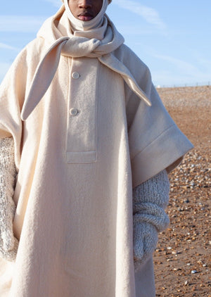 KAMINE Cape | Natural Wool | last one