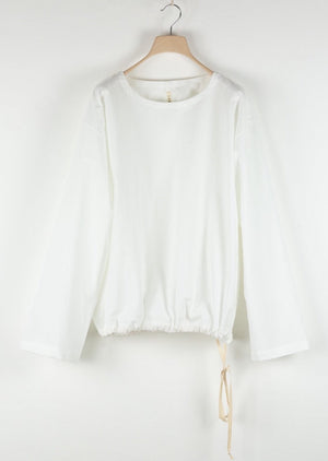LUI Long Sleeved Top | White Cotton